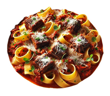 Load image into Gallery viewer, Pappadelle with Rich Oxtail Red Wine Ragu