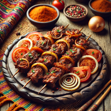 Load image into Gallery viewer, Authentic Beef Stick Suya &amp; Jollof Rice Virtual Cooking Class | Friday April 4, 2025 (7pm-9pm Est)| Sunday April 6, 2025|(3pm-5pm Est.)