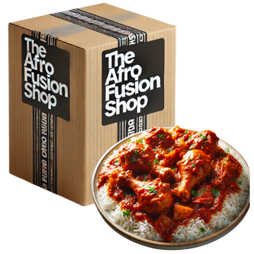 African Chicken Stew w/ Jasmine Rice Ingredient Box