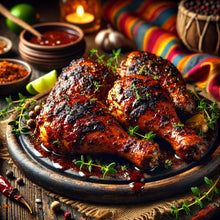 Load image into Gallery viewer, Jerk Chicken Dark Meat w/ Rice &amp; Peas Ingredient Box
