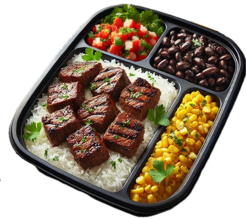 Garlic Butter Steak Bites Southwest Protein Power Bowl (6 Bowls)