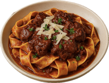 Load image into Gallery viewer, Pappadelle with Rich Oxtail Red Wine Ragu