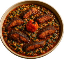 Load image into Gallery viewer, Fried Croaker Egusi Stew