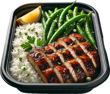 Load image into Gallery viewer, Jerk Chicken Breast, Jasmine Rice &amp; Sauteed Garlic Green Beans (6 Bowls)