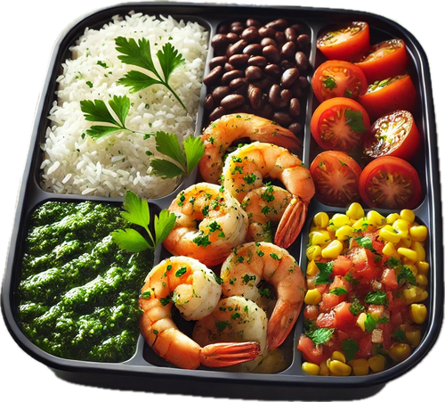 Garlic Herb Shrimp Southwest Protein Power Bowl (6 Bowls)