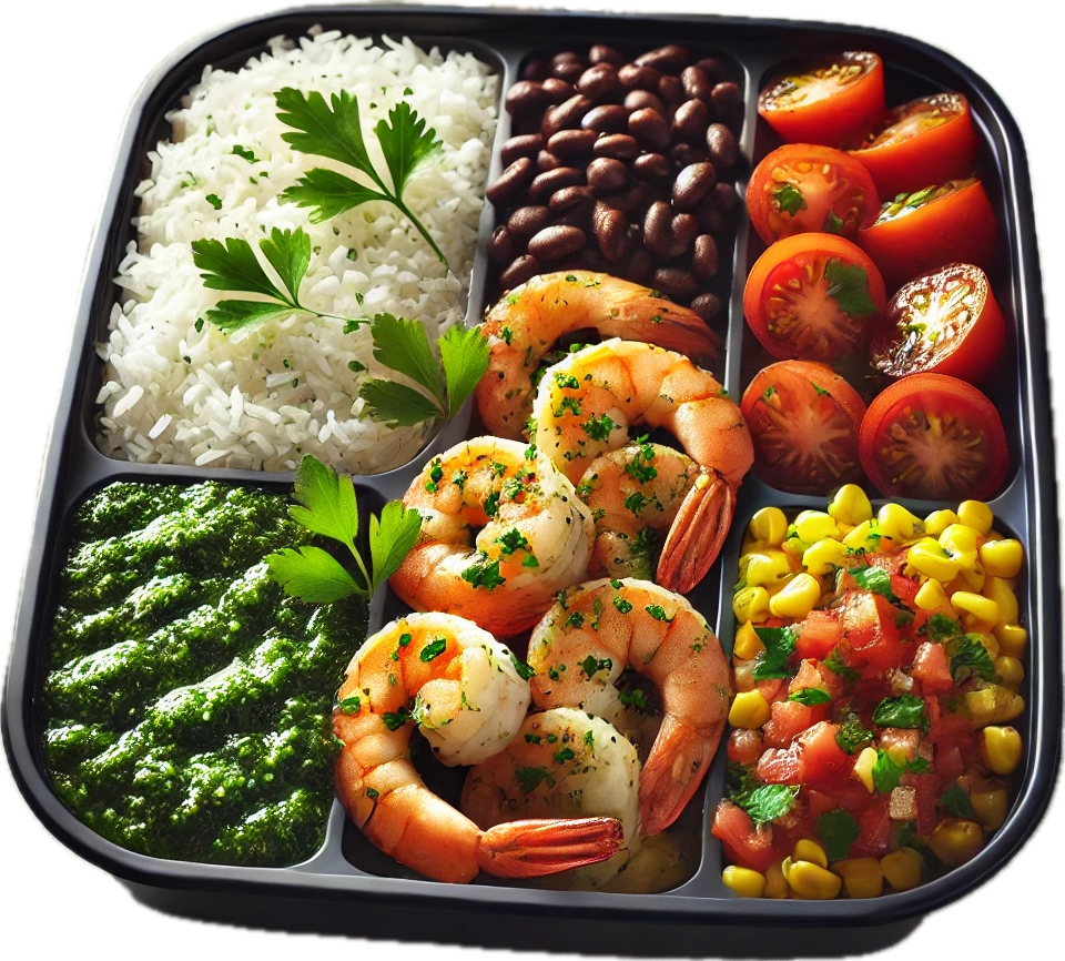 Garlic Herb Shrimp Southwest Protein Power Bowl (6 Bowls)