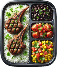 Load image into Gallery viewer, Grilled Lamb Chop Southwest Protein Power Bowl (6 Bowls)