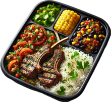 Load image into Gallery viewer, Grilled Lamb Chop Southwest Protein Power Bowl (6 Bowls)