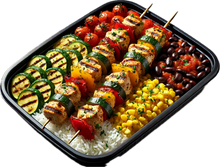 Load image into Gallery viewer, Grilled Chicken Kabob Southwest Protein Power Bowl (6 Bowls)