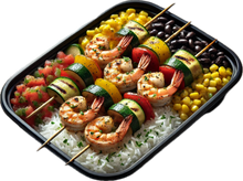 Load image into Gallery viewer, Grilled Shrimp Kabob Southwest Protein Power Bowl (6 Bowls)