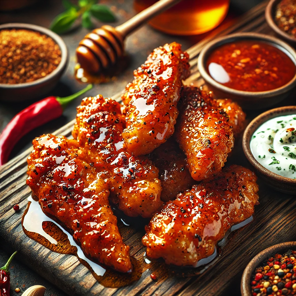 Hot Honey Suya Spiced Chicken Tenders