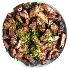 Load image into Gallery viewer, Chargrilled Beef Kabobs, Jollof Rice &amp; Sauteed Spinach (6 Bowls)