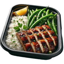 Load image into Gallery viewer, Jerk Chicken Breast, Jasmine Rice &amp; Sauteed Garlic Green Beans (6 Bowls)