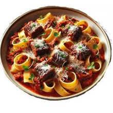 Load image into Gallery viewer, Pappardelle with Rich Short Rib Red Wine Ragu