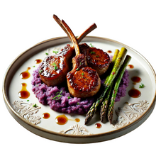 Load image into Gallery viewer, Maple Glazed Lamb Chops w/ Mashed Potatoes &amp; Asparagus Ingredient Box