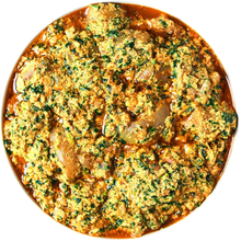 Load image into Gallery viewer, Egusi Stew w/ Assorted Meats &amp; Jasmine Rice Ingredient Box