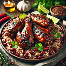 Load image into Gallery viewer, Authentic Jerk Chicken Wings Over Rice &amp; Peas Virtual Cooking Class | Friday March 14, 2025 (7pm-9pm Est.) | Sunday March 16, 2025 ( 3pm-5pm Est.)