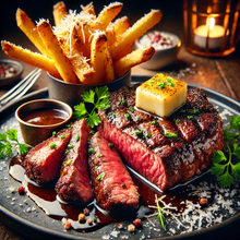 Load image into Gallery viewer, Wild Garlic Herb Butter Steak &amp; Parmesan Fries Virtual Cooking Class | Friday April 25, 2025 ( 7pm-9pm Est.) | Sunday April 27, 2025 (3pm-5pm Est.)