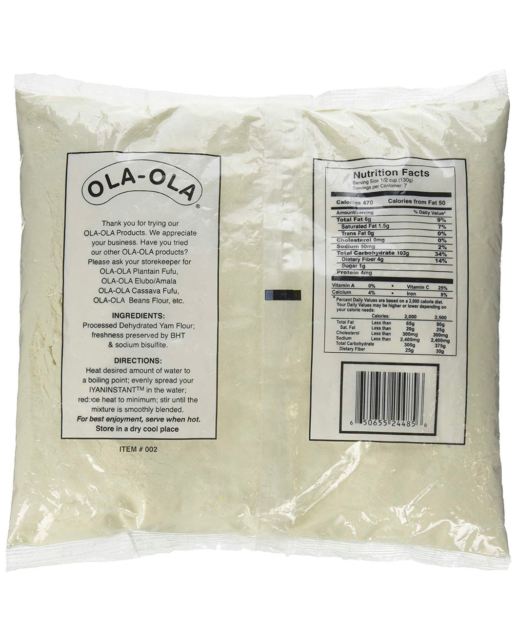 Yam Flour 80 oz